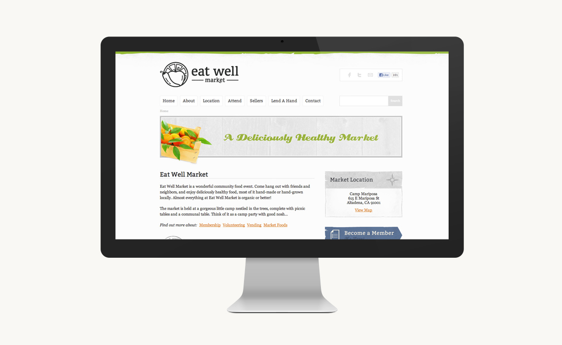 Farmers Market Website Design