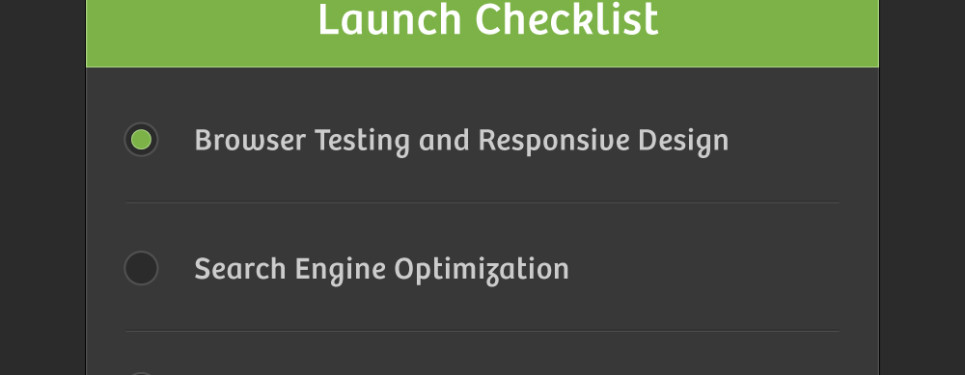 launch checklist